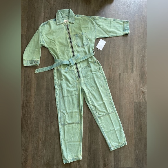 Etica Pants - NWT ETICA Zeta Carpenter Denim Jumpsuit Womens S Zip Front Utility Workwear